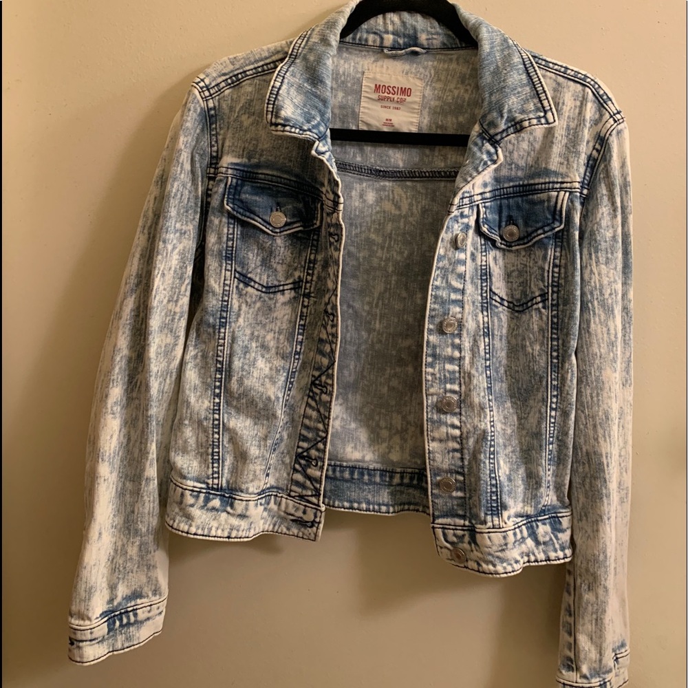 Mossimo supply co. Bleached blue jean jacket